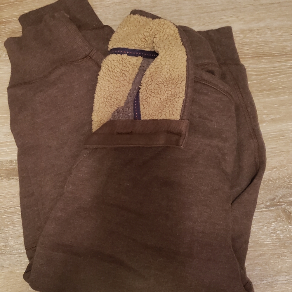 Mens GH Bass sherpa lined sweatshirt